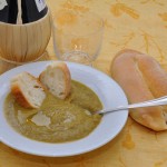 zuppa di verdure con olio al tartufo